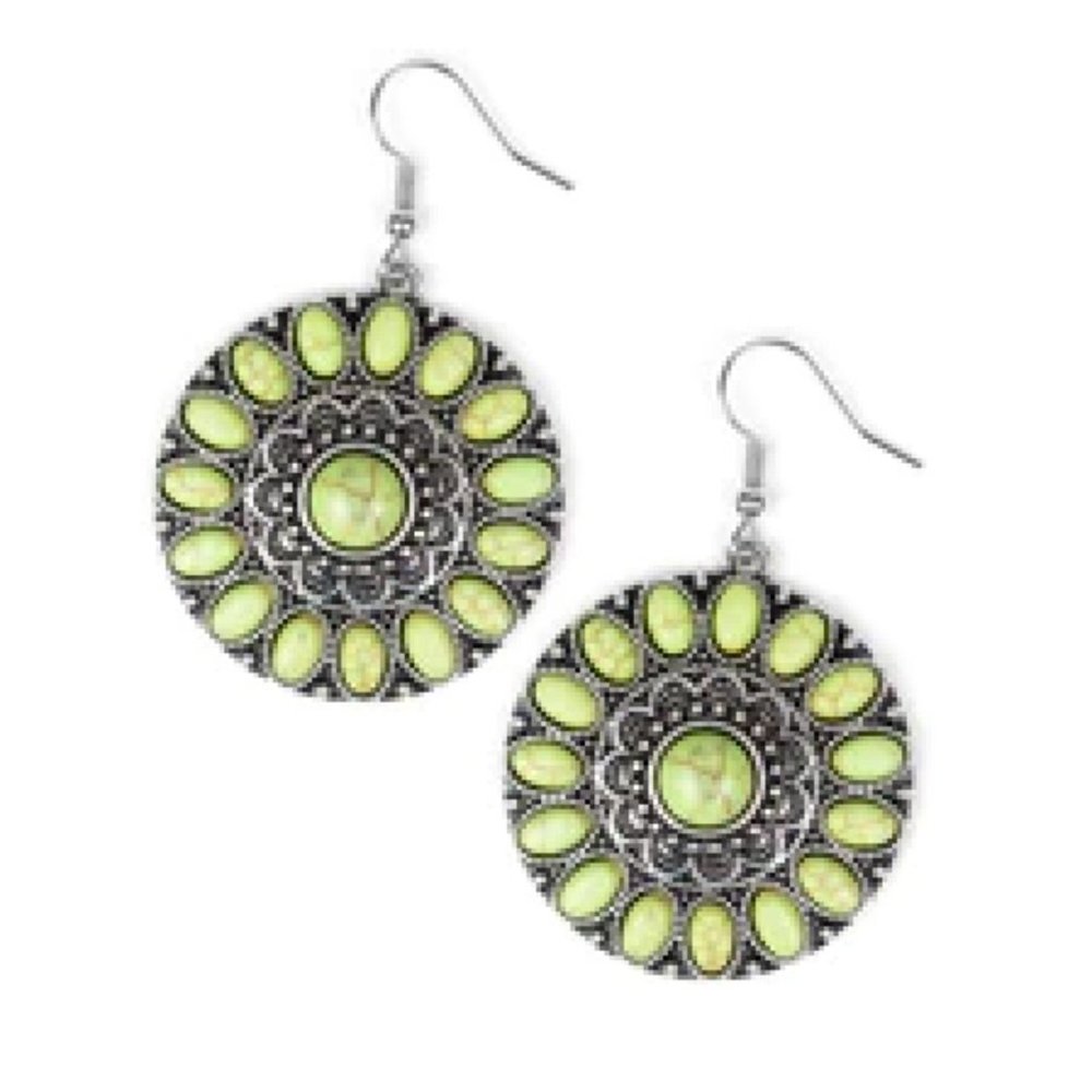 Paparazzi Desert Palette Green Earrings